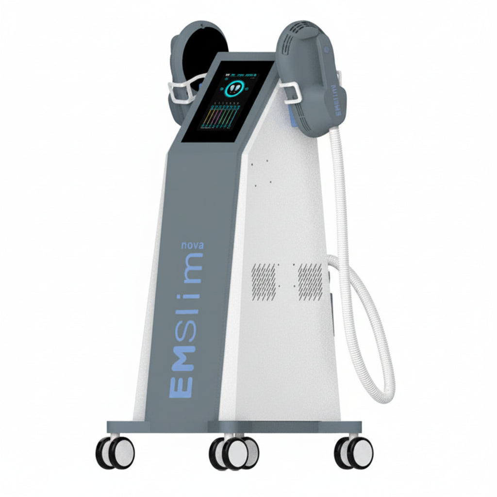 Side profile of Riorna EMSlim Nova 2 Handles Single Control + RF EMS device