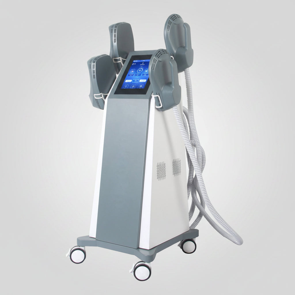Riorna EMSlim Nova 4 Handles Two to Four Control with gel pads and accessories
