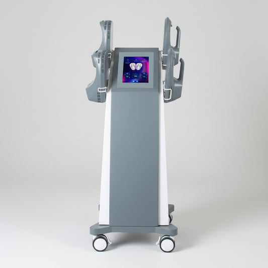 Front view of Riorna EMSlim Nova 4 Handles Two to Four Control muscle sculpting machine