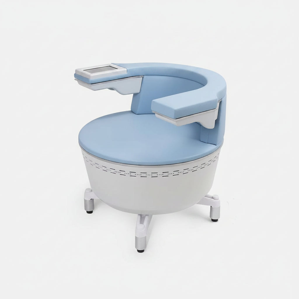 Riorna EMSLIM Pelvic Floor Chair with included handles and treatment accessories