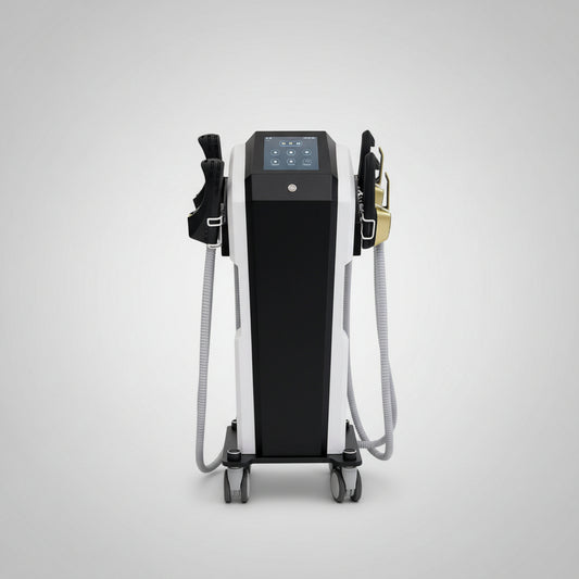 Front angle view of Riorna EMSZero 4-handle body sculpting machine